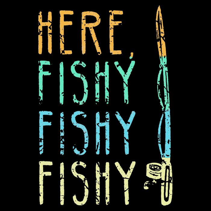 Here Fishy Fishy Fishing Lover Tee Fishermans Gift Zip Tote Bag