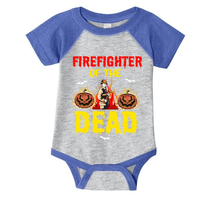 Halloween Firefighter Fire Fire Rescue Departt Ghost Meaningful Gift Infant Baby Jersey Bodysuit