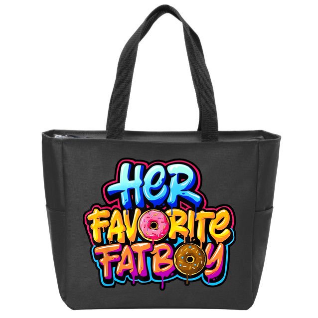 Her Favorite Fatboy Tee Zip Tote Bag