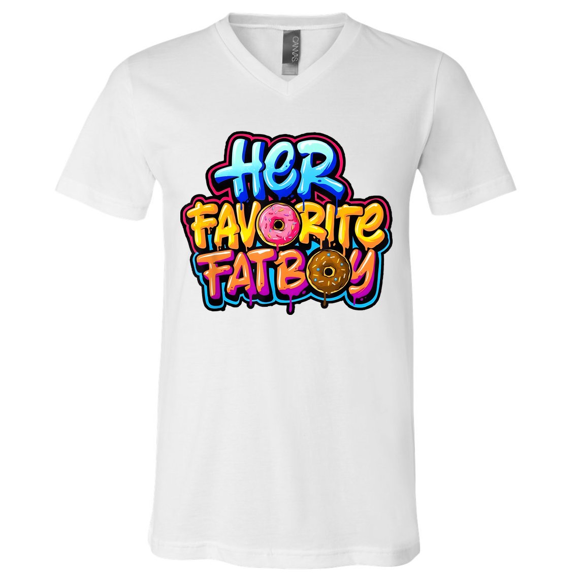 Her Favorite Fatboy Tee V-Neck T-Shirt