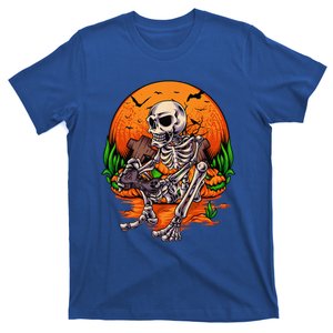 Halloween For Funny Skeleton Gaming Gamer T-Shirt