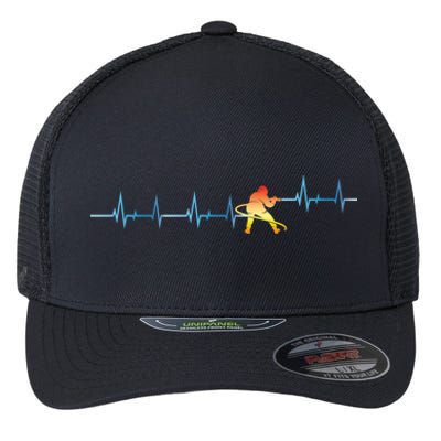 Heartbeat Firefighter Fire Departt Fire Cute Gift Flexfit Unipanel Trucker Cap