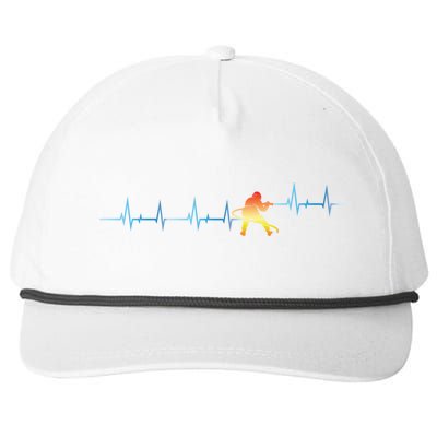 Heartbeat Firefighter Fire Departt Fire Cute Gift Snapback Five-Panel Rope Hat