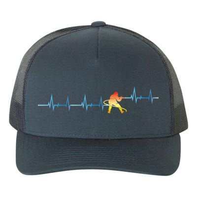 Heartbeat Firefighter Fire Departt Fire Cute Gift Yupoong Adult 5-Panel Trucker Hat