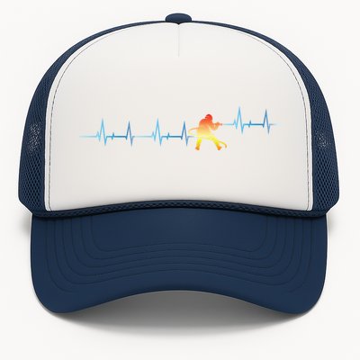 Heartbeat Firefighter Fire Departt Fire Cute Gift Trucker Hat