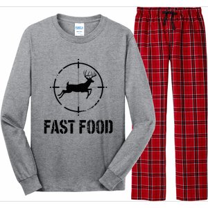 Hunting Fast Food Deer Long Sleeve Pajama Set