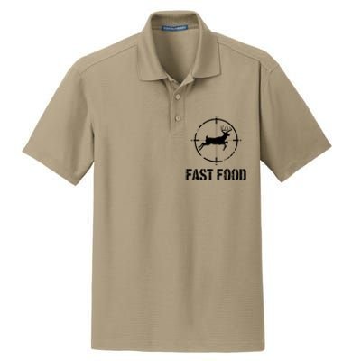 Hunting Fast Food Deer Dry Zone Grid Polo