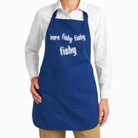 Here Fishy Fishy Fishy Funny Fishing Gift Apron