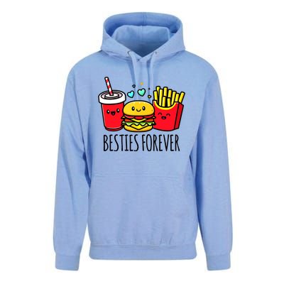 Hamburger French Fries Soda Funny Bff Matching Best Friends Unisex Surf Hoodie