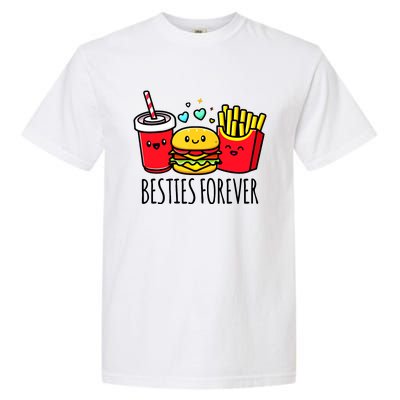 Hamburger French Fries Soda Funny Bff Matching Best Friends Garment-Dyed Heavyweight T-Shirt