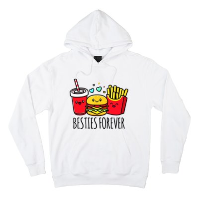 Hamburger French Fries Soda Funny Bff Matching Best Friends Hoodie