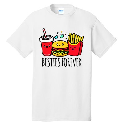 Hamburger French Fries Soda Funny Bff Matching Best Friends Tall T-Shirt