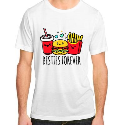 Hamburger French Fries Soda Funny Bff Matching Best Friends Adult ChromaSoft Performance T-Shirt