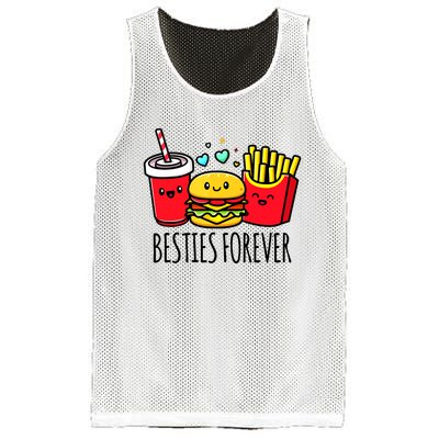 Hamburger French Fries Soda Funny Bff Matching Best Friends Mesh Reversible Basketball Jersey Tank