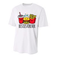 Hamburger French Fries Soda Funny Bff Matching Best Friends Performance Sprint T-Shirt