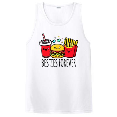 Hamburger French Fries Soda Funny Bff Matching Best Friends PosiCharge Competitor Tank