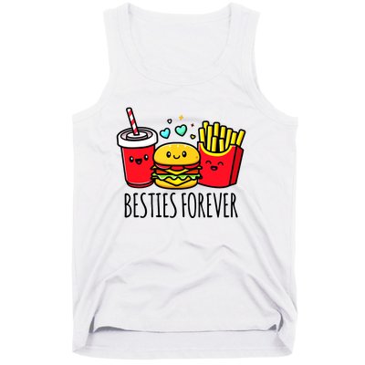 Hamburger French Fries Soda Funny Bff Matching Best Friends Tank Top