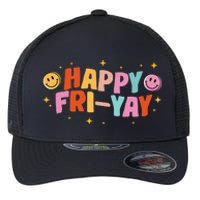 Happy Friyay Friday Lovers Fun Teacher Tgif Flexfit Unipanel Trucker Cap