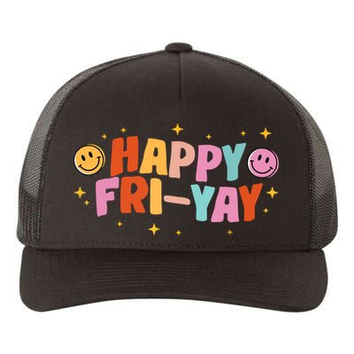 Happy Friyay Friday Lovers Fun Teacher Tgif Yupoong Adult 5-Panel Trucker Hat