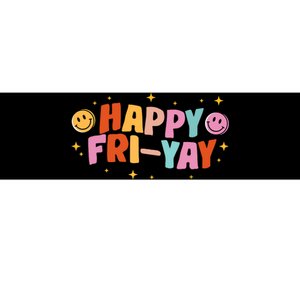 Happy Friyay Friday Lovers Fun Teacher Tgif Bumper Sticker