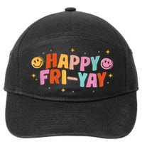 Happy Friyay Friday Lovers Fun Teacher Tgif 7-Panel Snapback Hat