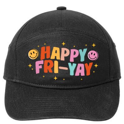 Happy Friyay Friday Lovers Fun Teacher Tgif 7-Panel Snapback Hat