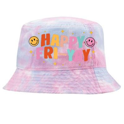 Happy Friyay Friday Lovers Fun Teacher Tgif Tie-Dyed Bucket Hat