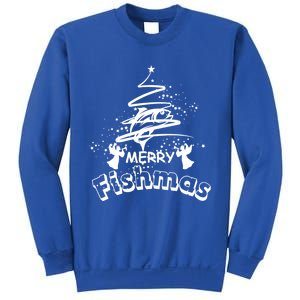 Holiday Funny Fishing Lovers Merry Fishmas Gift Sweatshirt