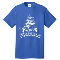 Holiday Funny Fishing Lovers Merry Fishmas Gift Tall T-Shirt