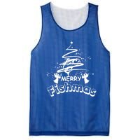 Holiday Funny Fishing Lovers Merry Fishmas Gift Mesh Reversible Basketball Jersey Tank