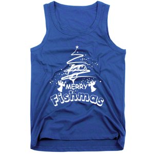 Holiday Funny Fishing Lovers Merry Fishmas Gift Tank Top