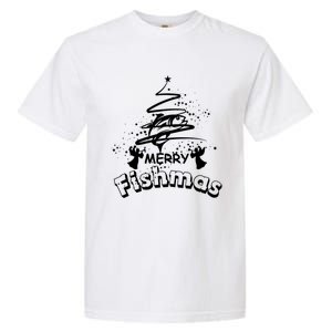 Holiday Funny Fishing Lovers Merry Fishmas Gift Garment-Dyed Heavyweight T-Shirt