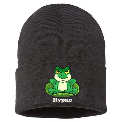 Hypno Funny Frog Football Coach Cute Plus Size, Funny Frog Sayings for Shirts Sustainable Knit Beanie