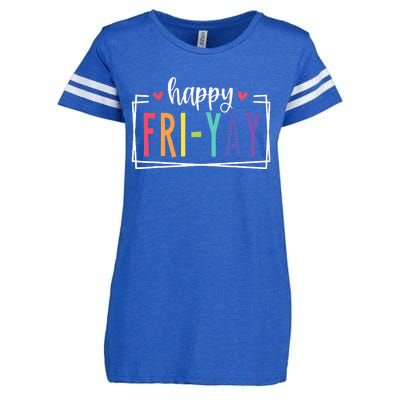 Happy Friyay Friday Lovers Fun Teacher Enza Ladies Jersey Football T-Shirt