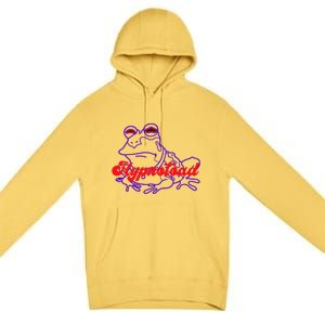 Hypnotoad Funny Frog Football Coach Premium Pullover Hoodie