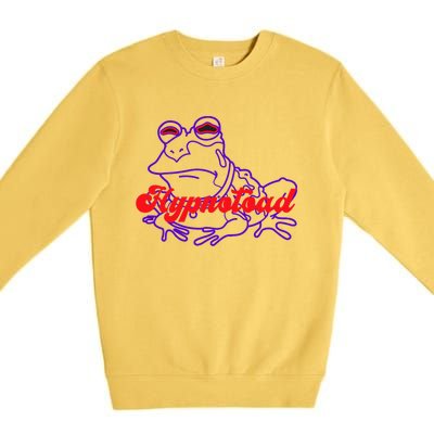 Hypnotoad Funny Frog Football Coach Premium Crewneck Sweatshirt