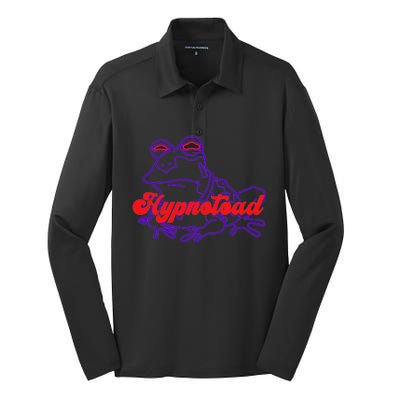 Hypnotoad Funny Frog Football Coach Silk Touch Performance Long Sleeve Polo