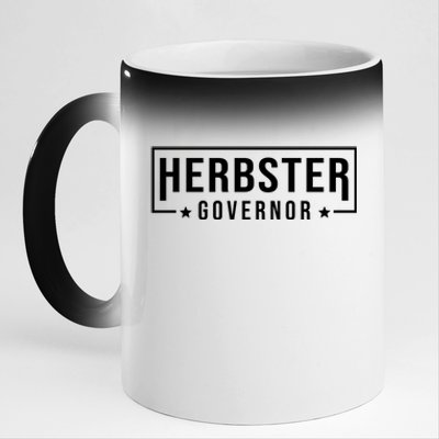 Herbster For Governor 11oz Black Color Changing Mug