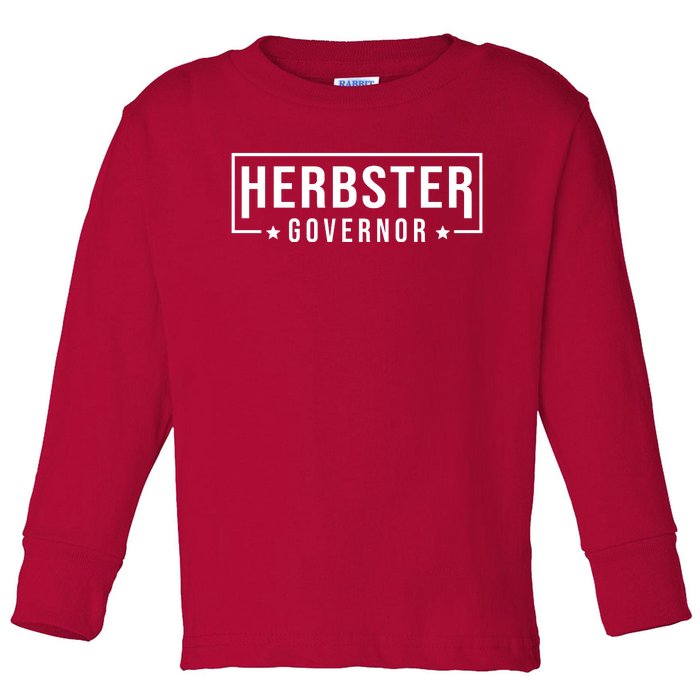 Herbster For Governor Toddler Long Sleeve Shirt