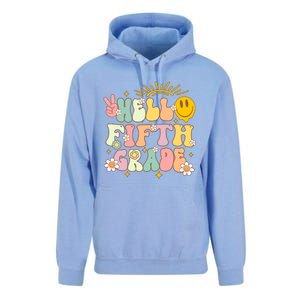 Hello Fifth Grade Eletary 5Th Grade Team Back To School Gift Unisex Surf Hoodie