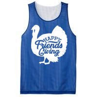 Happy Friends Giving Funny Thanksgiving Turkey Gift Meaningful Gift Mesh Reversible Basketball Jersey Tank