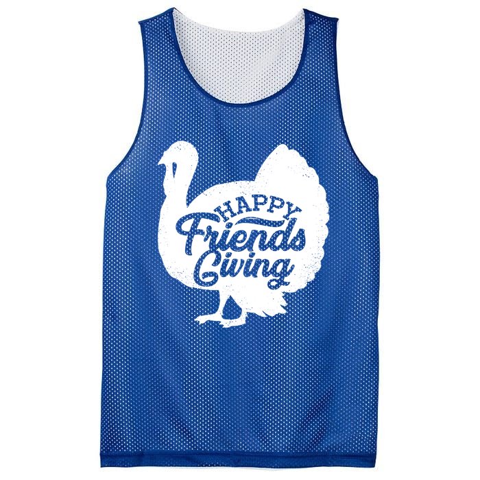 Happy Friends Giving Funny Thanksgiving Turkey Gift Meaningful Gift Mesh Reversible Basketball Jersey Tank