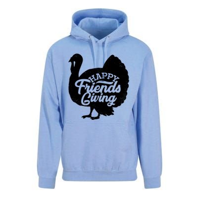 Happy Friends Giving Funny Thanksgiving Turkey Gift Meaningful Gift Unisex Surf Hoodie