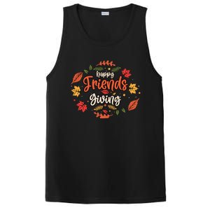 Happy Friends Giving Happy Thanksgiving Turkey Day Great Gift PosiCharge Competitor Tank