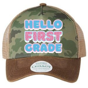 Hello First Grade Back To School Legacy Tie Dye Trucker Hat