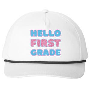 Hello First Grade Back To School Snapback Five-Panel Rope Hat