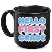 Hello First Grade Back To School 15oz Campfire Ceramic Mug
