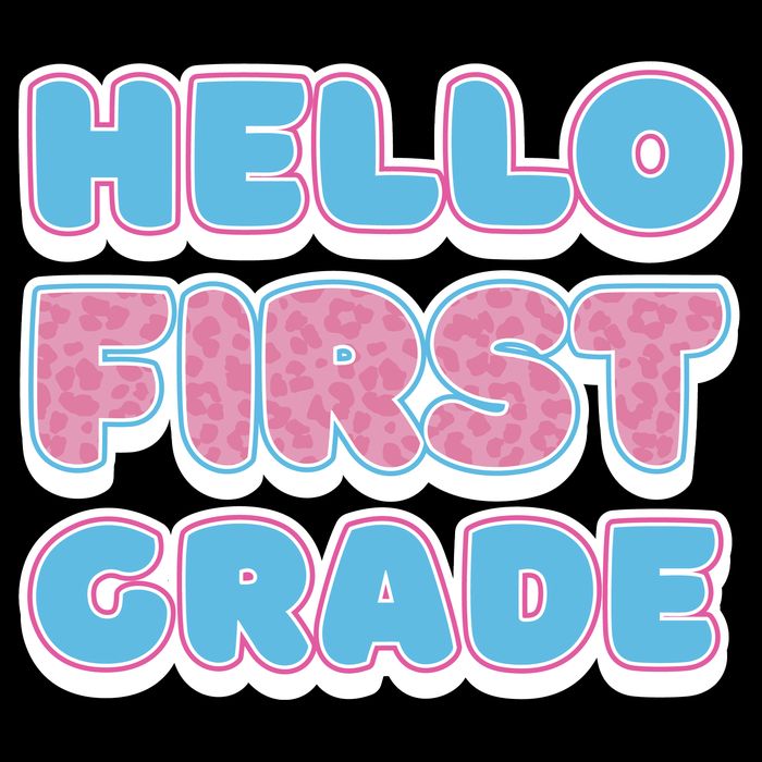 Hello First Grade Back To School 16 in Basic Backpack
