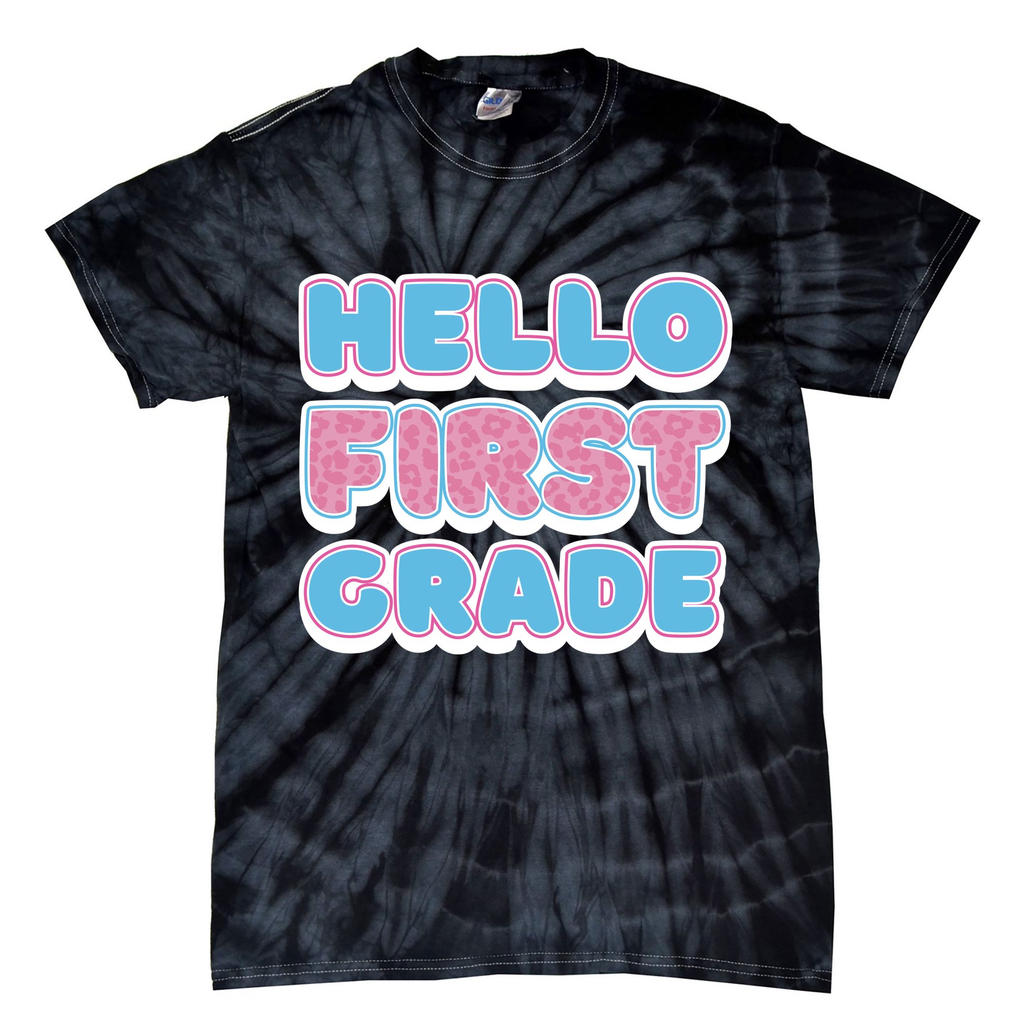 Hello First Grade Back To School Tie-Dye T-Shirt