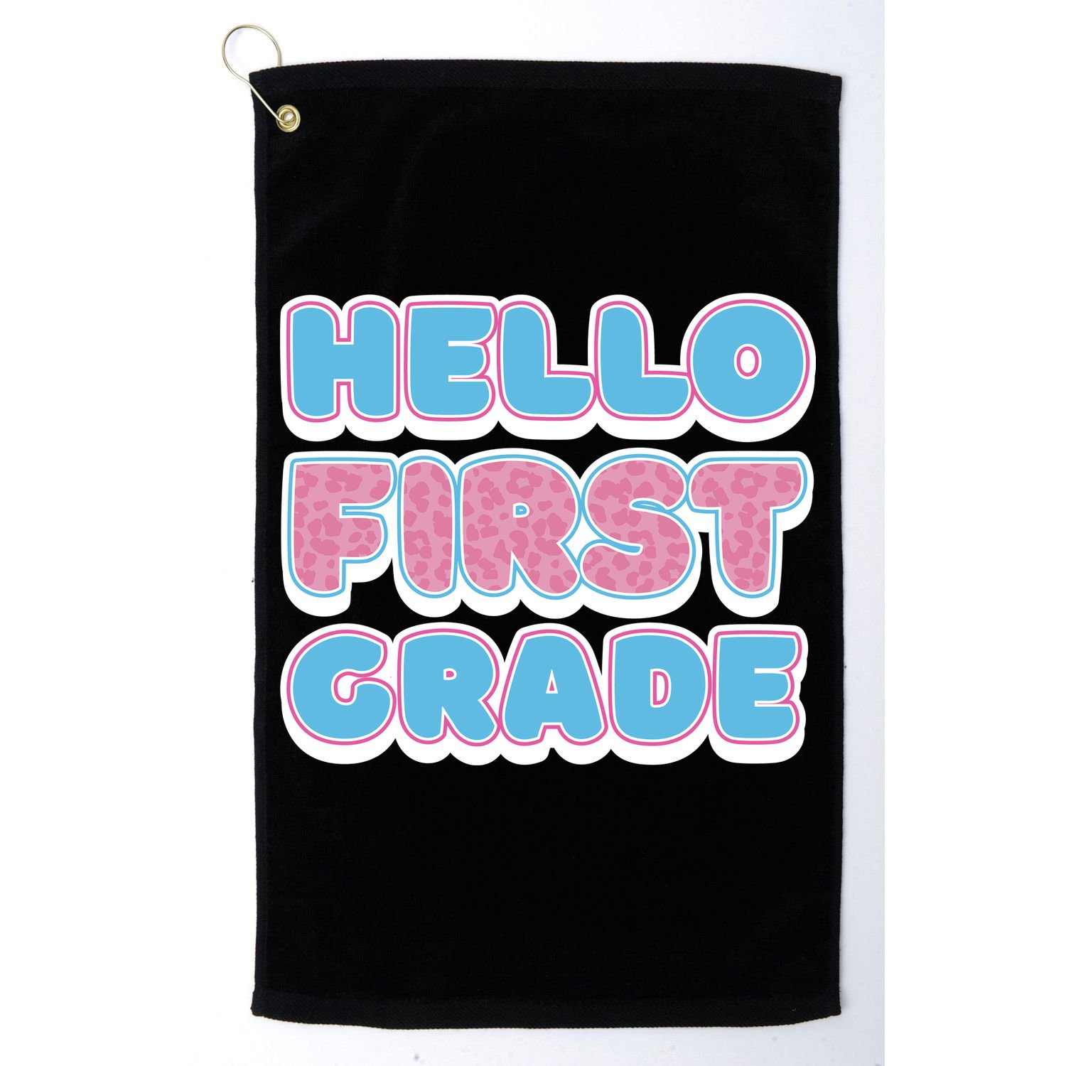 Hello First Grade Back To School Golf Towel